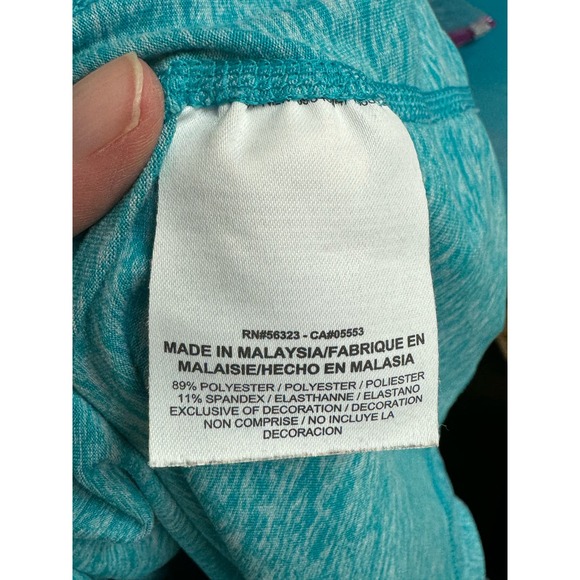 Nike Running‎ Women's Dri-Fit Quarter Zip Jacket Size M Thumb Holes Teal - Picture 9 of 10